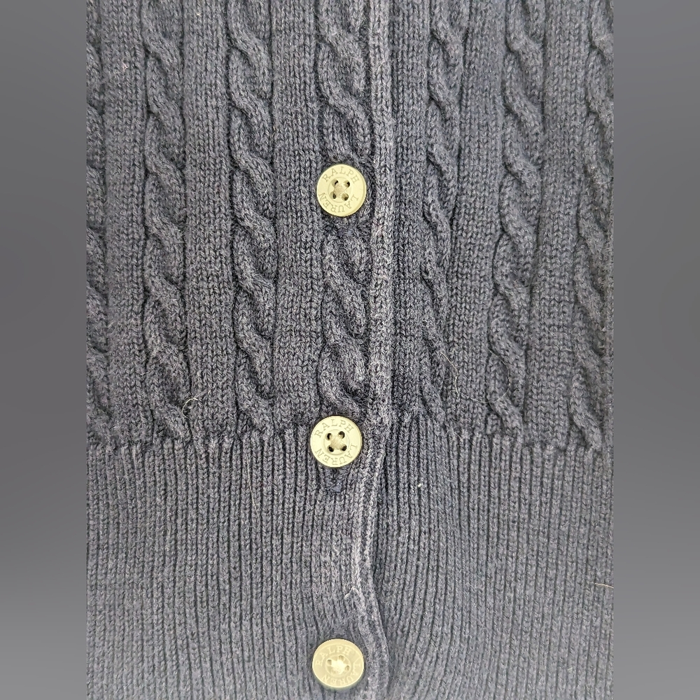 Ralph Lauren navy cardigan size 5 years old - Picture 5 of 6